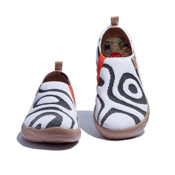 UIN Men’s Walking Shoes Slip On Casual Sneaker (Toledo 1 - White Tiger) main image 6